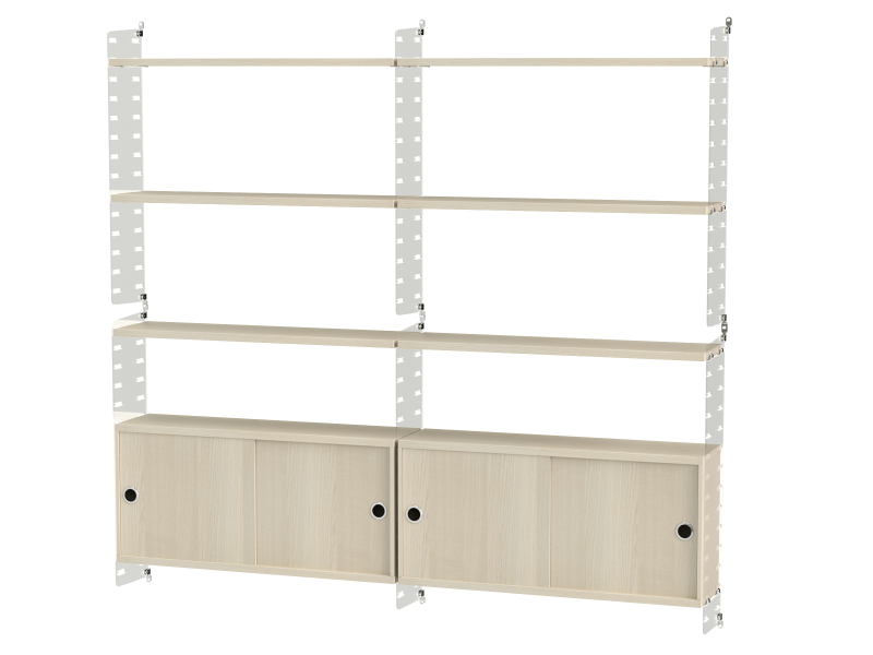 Ensemble de salon C - String Furniture-Plexiglas - Blanc-The Woods Gallery