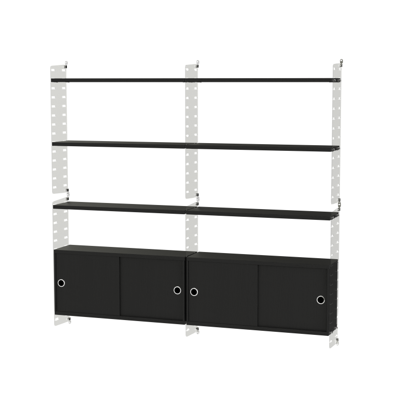 Ensemble de salon C - String Furniture-Plexiglas - Blanc-The Woods Gallery