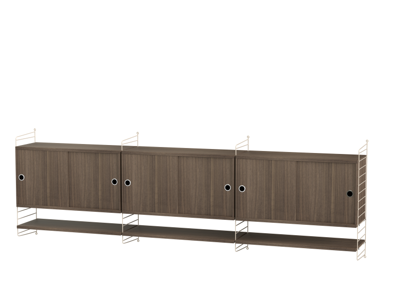 Ensemble de salon E - String Furniture-Beige - Noyer-The Woods Gallery