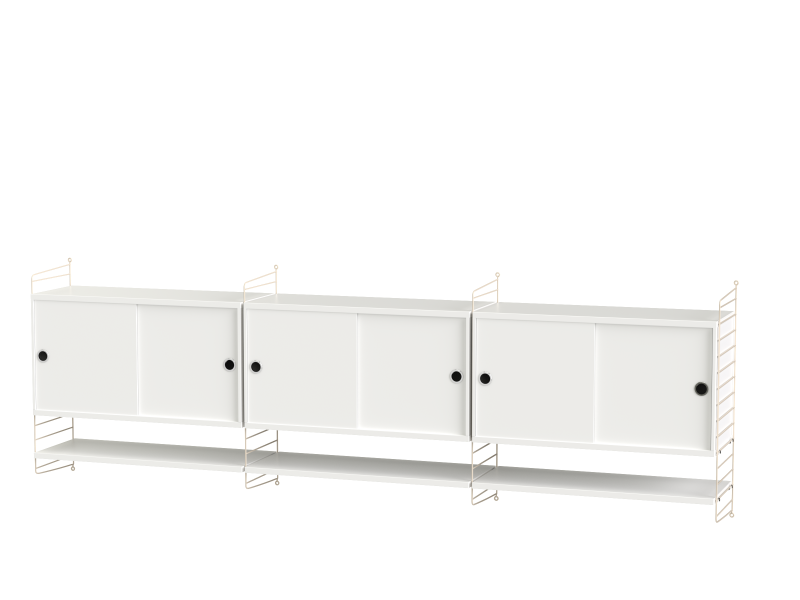 Ensemble de salon E - String Furniture-Blanc - Beige-The Woods Gallery
