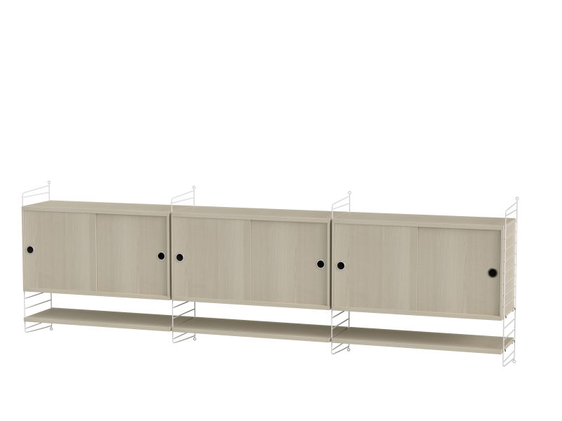 Ensemble de salon E - String Furniture-Blanc - Frêne-The Woods Gallery
