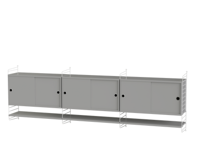 Ensemble de salon E - String Furniture-Blanc - Gris-The Woods Gallery