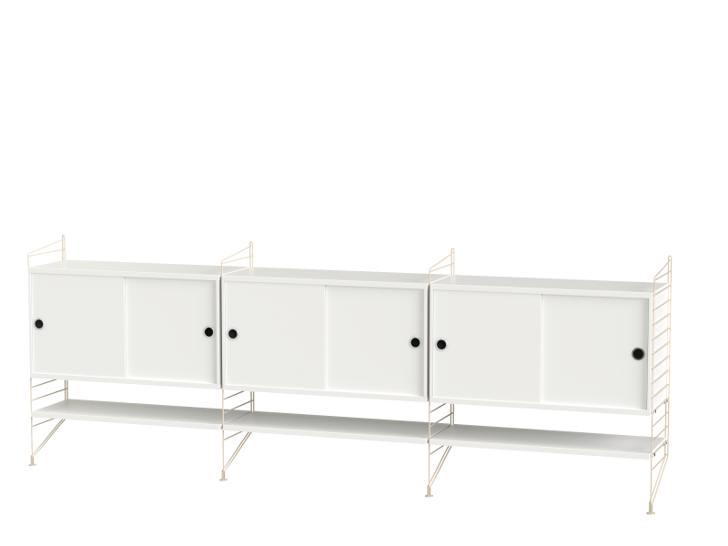 Ensemble de salon F - String Furniture-Blanc-The Woods Gallery