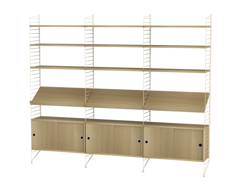 Ensemble de salon G - String Furniture-Beige - Chêne-The Woods Gallery