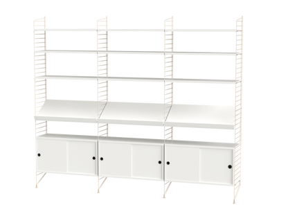 Ensemble de salon G - String Furniture-Blanc - Beige-The Woods Gallery