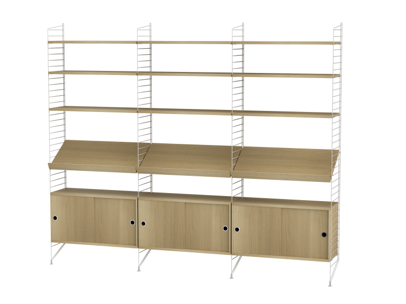 Ensemble de salon G - String Furniture-Blanc-The Woods Gallery