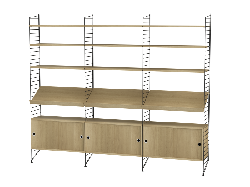 Ensemble de salon G - String Furniture-Blanc-The Woods Gallery