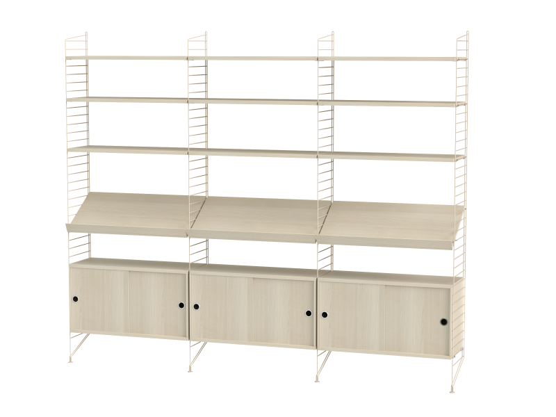 Ensemble de salon G - String Furniture-Blanc-The Woods Gallery