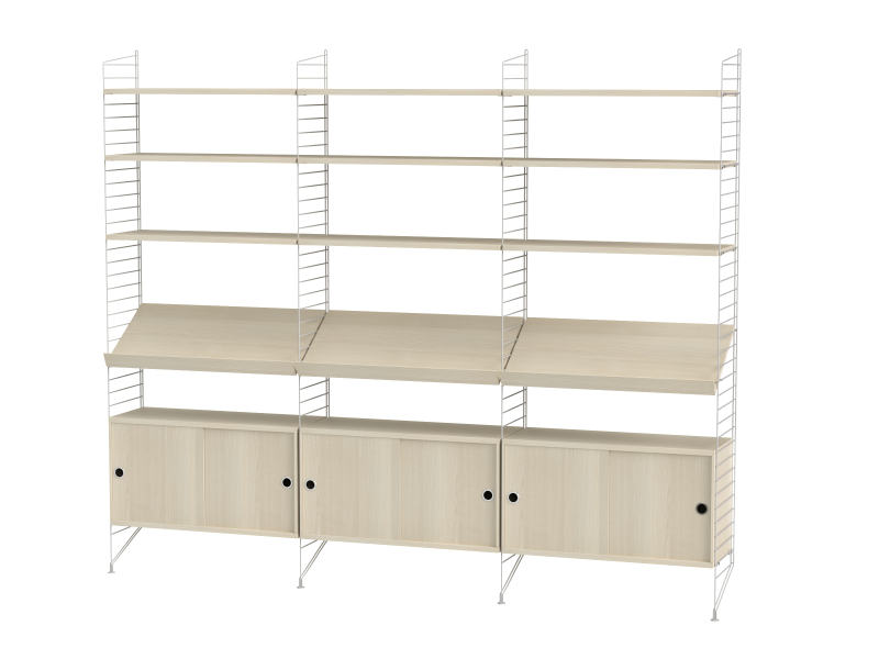 Ensemble de salon G - String Furniture-Blanc-The Woods Gallery