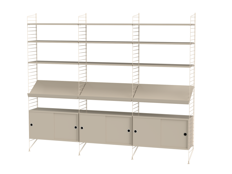 Ensemble de salon G - String Furniture-Blanc-The Woods Gallery