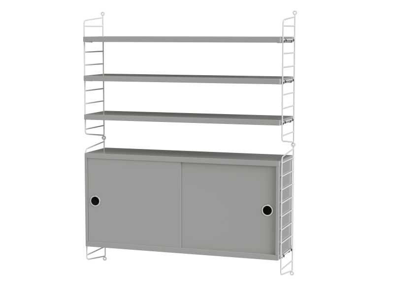 Ensemble de salon I - String Furniture-Blanc-The Woods Gallery