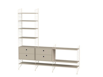 Ensemble de salon J - String Furniture-Beige-The Woods Gallery