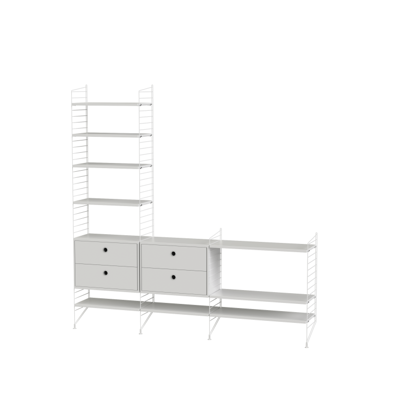 Ensemble de salon J - String Furniture-Blanc-The Woods Gallery