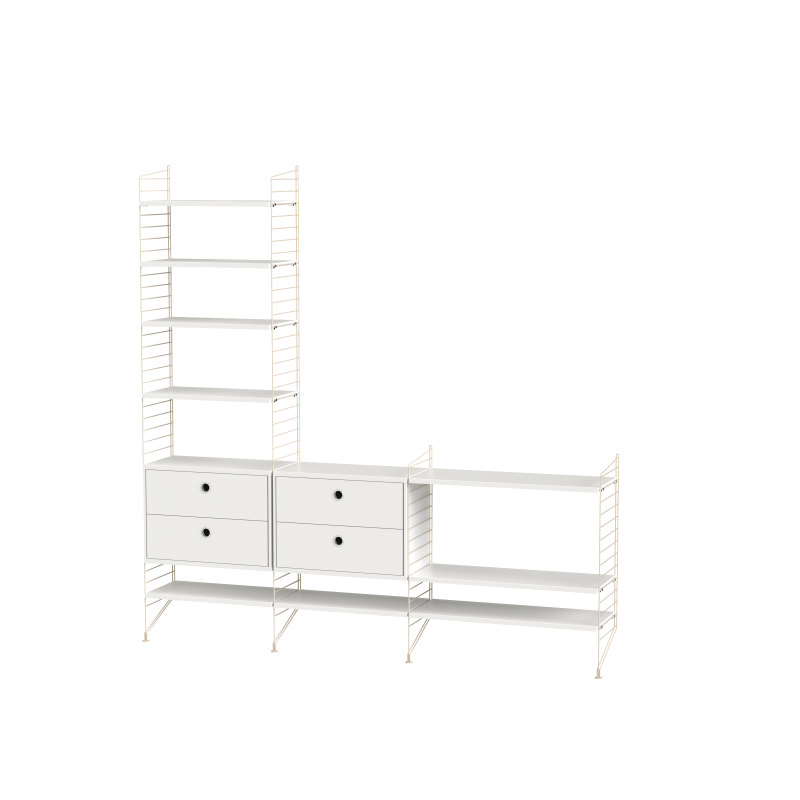 Ensemble de salon J - String Furniture-Blanc-The Woods Gallery