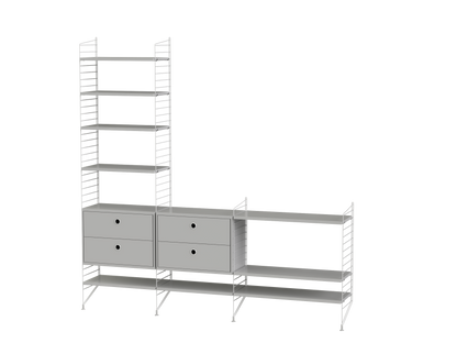 Ensemble de salon J - String Furniture-Gris-The Woods Gallery