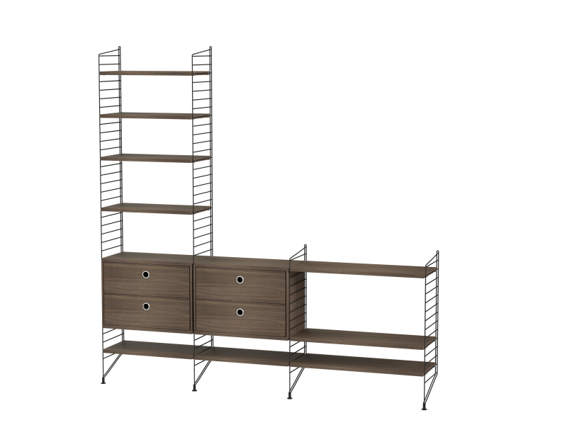 Ensemble de salon J - String Furniture-Marron - Noyer-The Woods Gallery