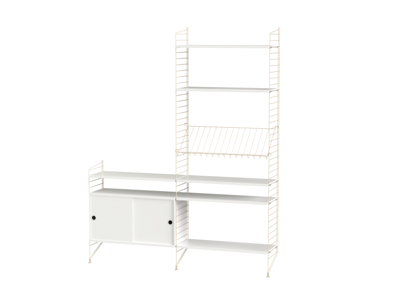 Ensemble de salon K - String Furniture-Blanc - Beige-The Woods Gallery