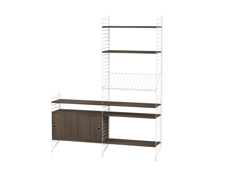 Ensemble de salon K - String Furniture-Blanc - Noyer-The Woods Gallery