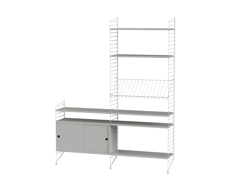 Ensemble de salon K - String Furniture-Gris-The Woods Gallery