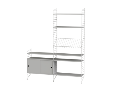 Ensemble de salon K - String Furniture-Gris-The Woods Gallery
