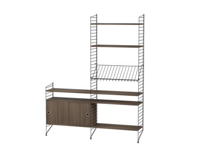 Ensemble de salon K - String Furniture-Noir - Noyer-The Woods Gallery