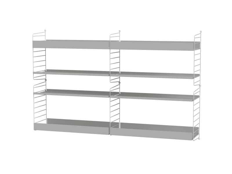 Ensemble de salon L - String Furniture-Blanc-The Woods Gallery