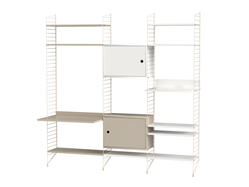 Ensemble de salon P - String Furniture-Blanc-The Woods Gallery