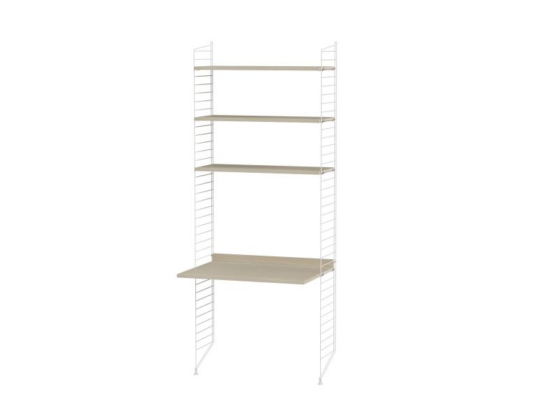 Espace de travail Workspace A - String Furniture-Frêne-Blanc-The Woods Gallery