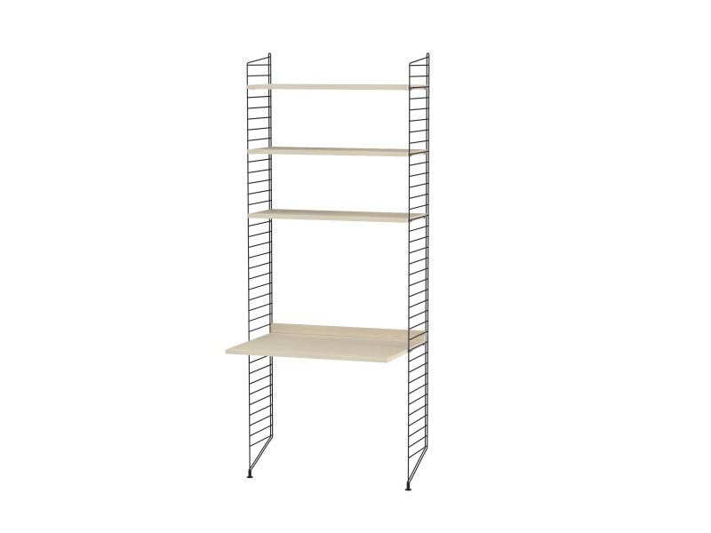 Espace de travail Workspace A - String Furniture-Frêne-Noir-The Woods Gallery