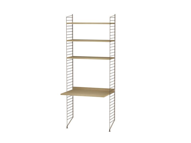Espace de travail Workspace A - String Furniture-Chêne-Marron-The Woods Gallery