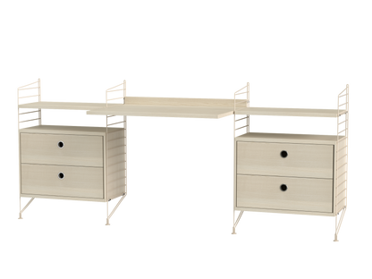 Espace de travail Workspace C - String Furniture-Beige-Beige-The Woods Gallery