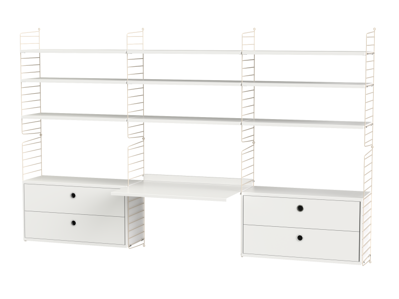 Espace de travail Workspace F - String Furniture-Beige-Beige-The Woods Gallery