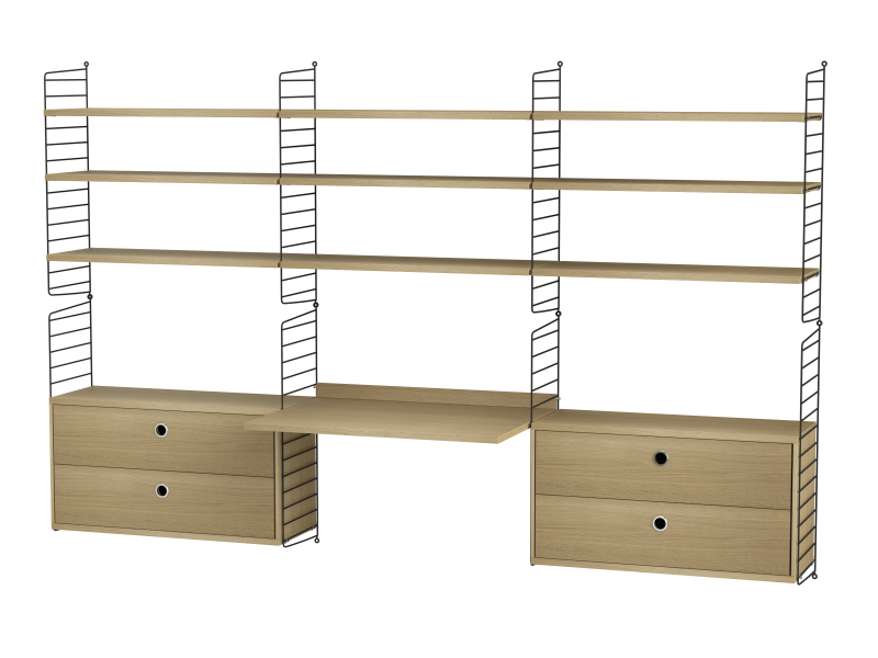 Espace de travail Workspace F - String Furniture-Beige-Beige-The Woods Gallery