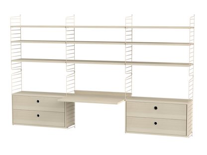 Espace de travail Workspace F - String Furniture-Beige-Beige-The Woods Gallery