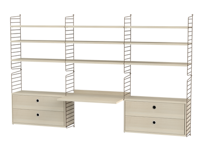 Espace de travail Workspace F - String Furniture-Beige-Beige-The Woods Gallery