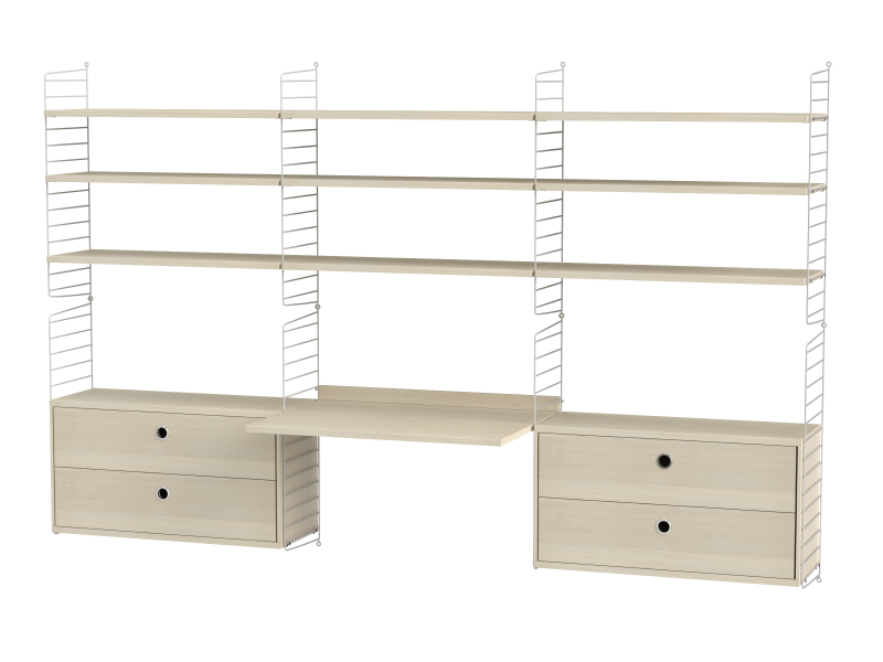 Espace de travail Workspace F - String Furniture-Beige-Beige-The Woods Gallery