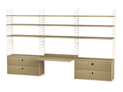 Espace de travail Workspace F - String Furniture-Beige-Beige-The Woods Gallery
