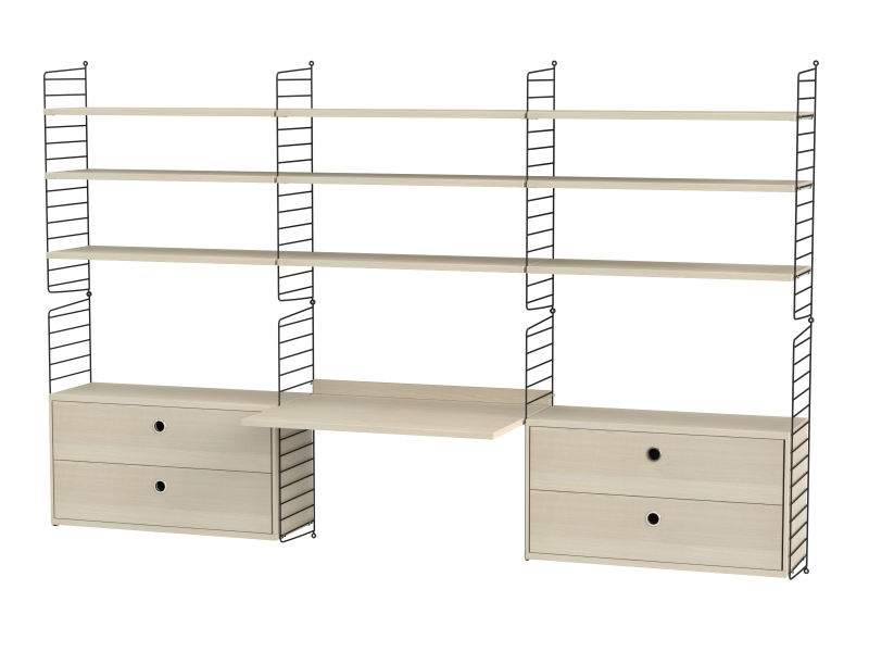 Espace de travail Workspace F - String Furniture-Beige-Beige-The Woods Gallery