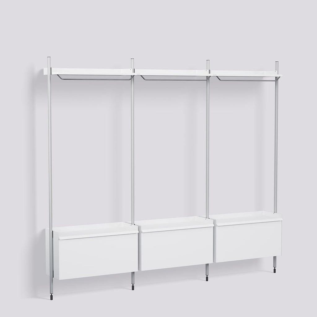 Étagère Modulable Pier System 1003 - 3 colonnes - Hay-Noir-The Woods Gallery