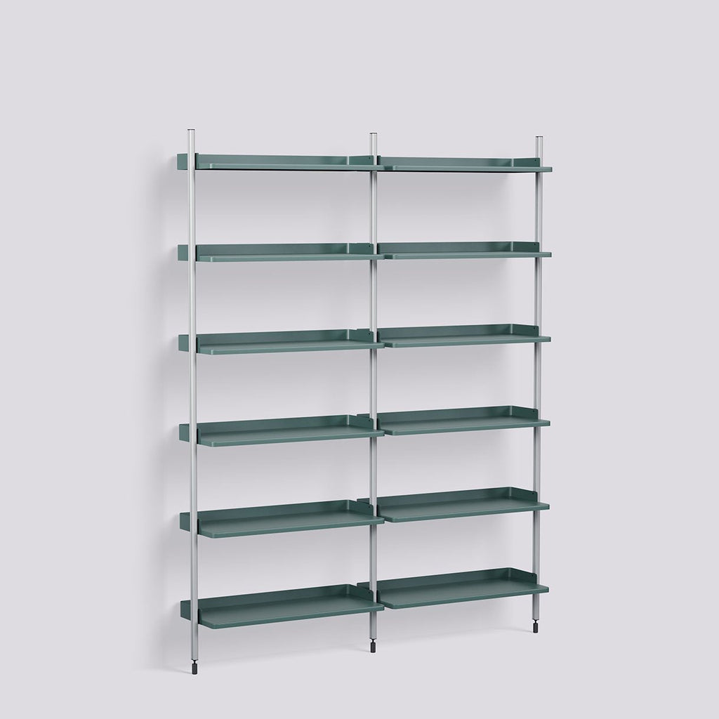 Étagère Modulable Pier System 102 - 2 colonnes - Hay-Blanc - Aluminium-The Woods Gallery