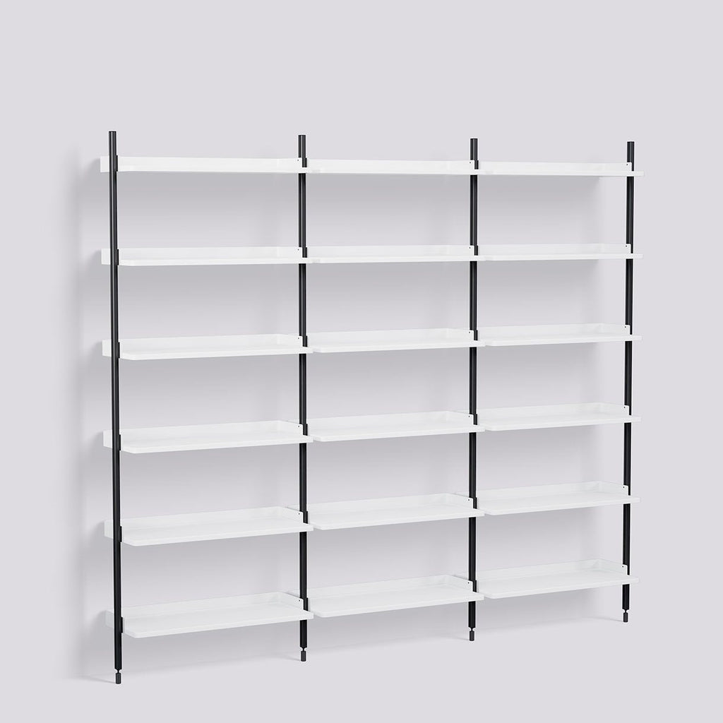 Étagère Modulable Pier System 103 - 3 colonnes - Hay-Noir-The Woods Gallery