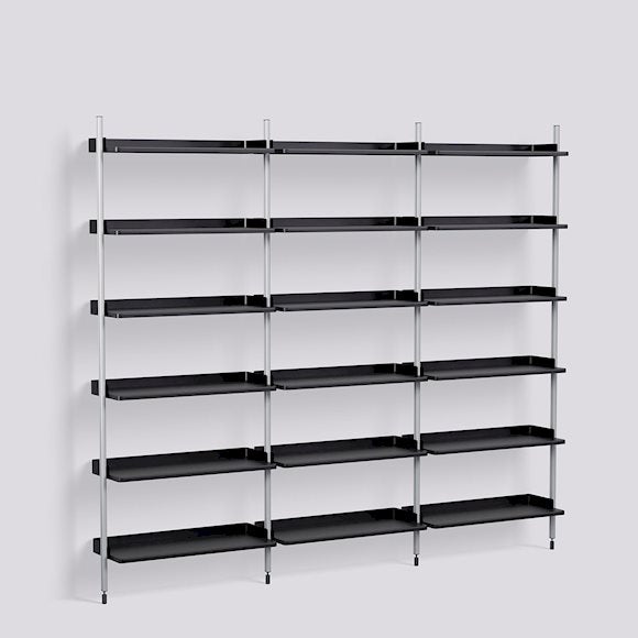 Étagère Modulable Pier System 103 - 3 colonnes - Hay-Noir-The Woods Gallery