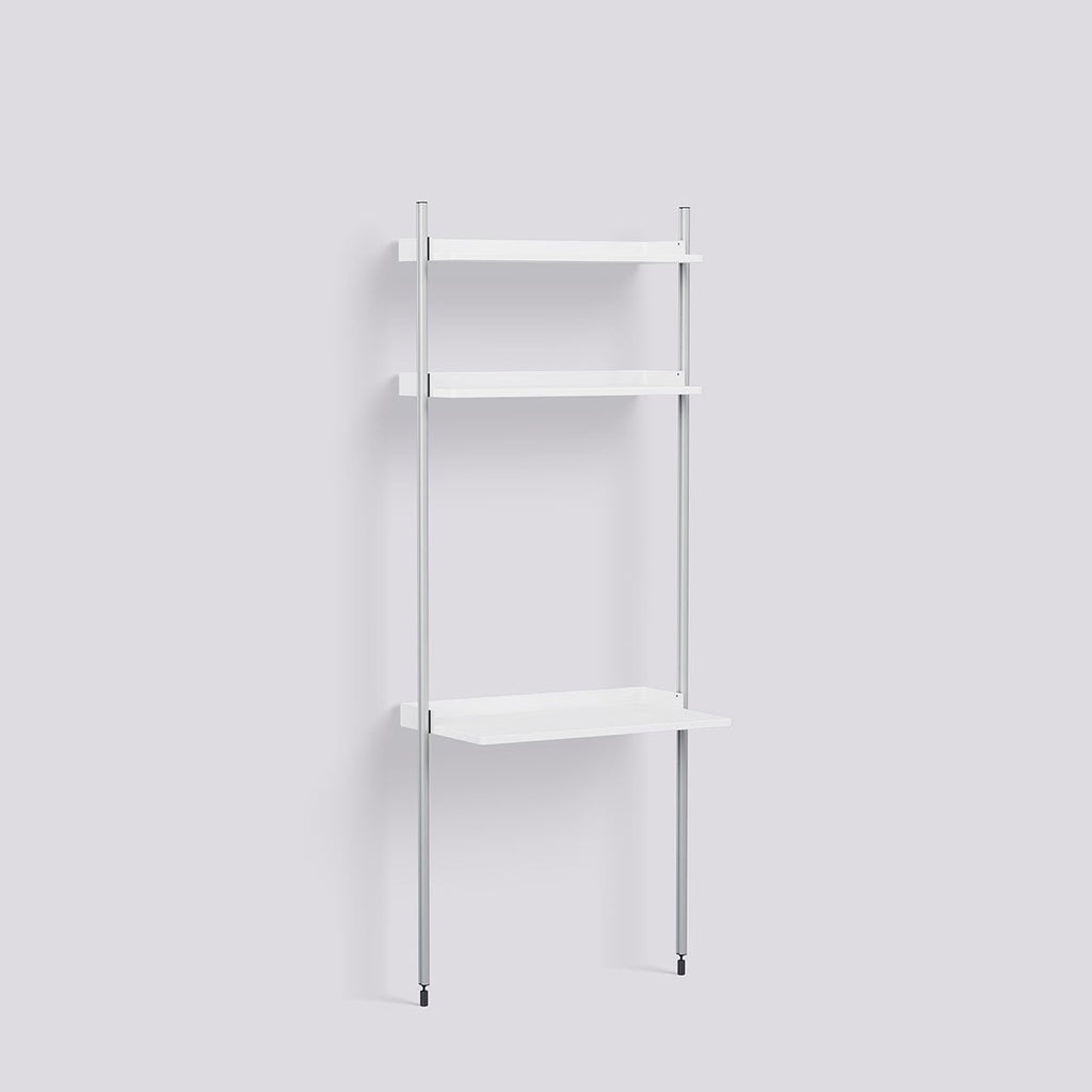 Étagère Modulable Pier System 11 - 1 colonne - Hay-Blanc - Aluminium-The Woods Gallery