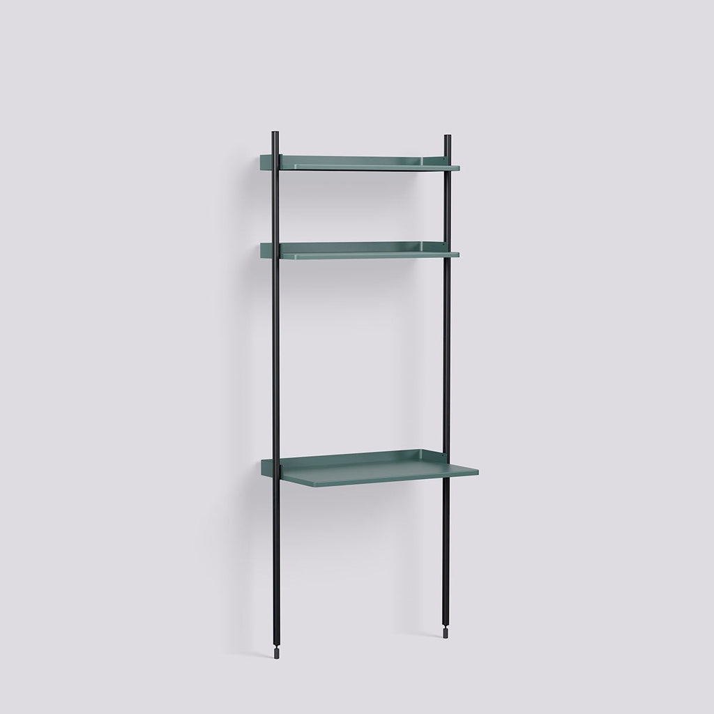 Étagère Modulable Pier System 11 - 1 colonne - Hay-Noir-The Woods Gallery