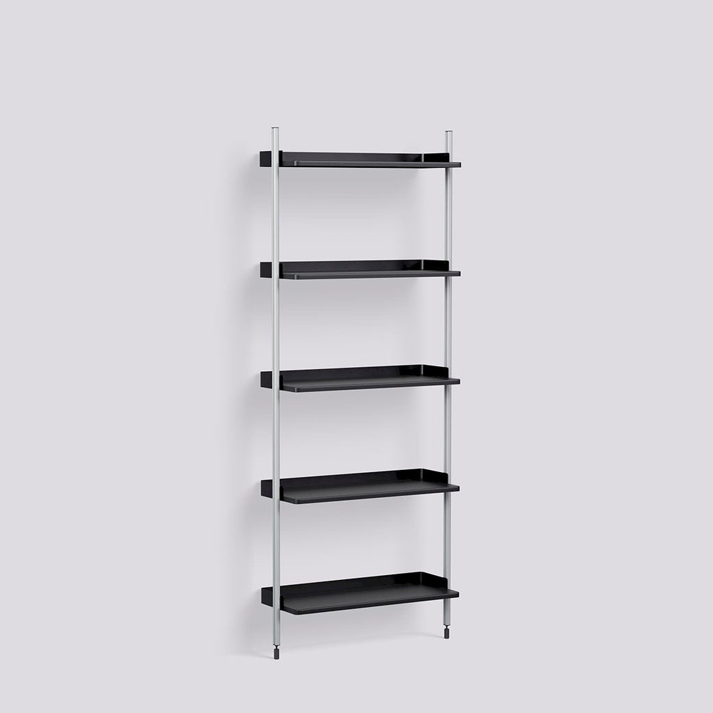 Étagère Modulable Pier System 111 - 1 colonne - Hay-Noir-The Woods Gallery