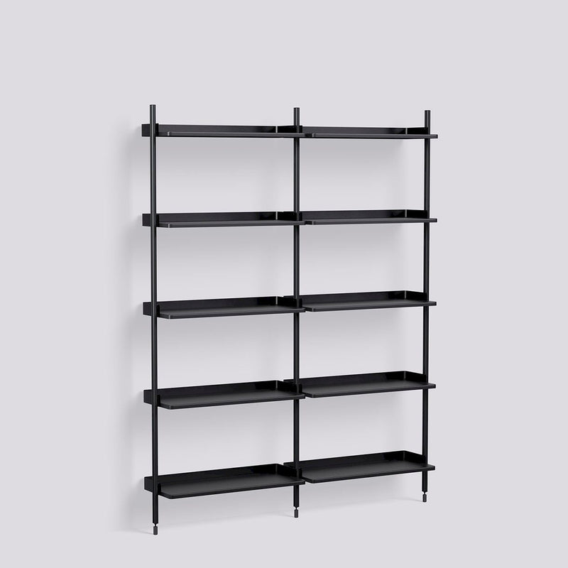 Étagère Modulable Pier System 112 - 2 colonnes - Hay-Noir-The Woods Gallery