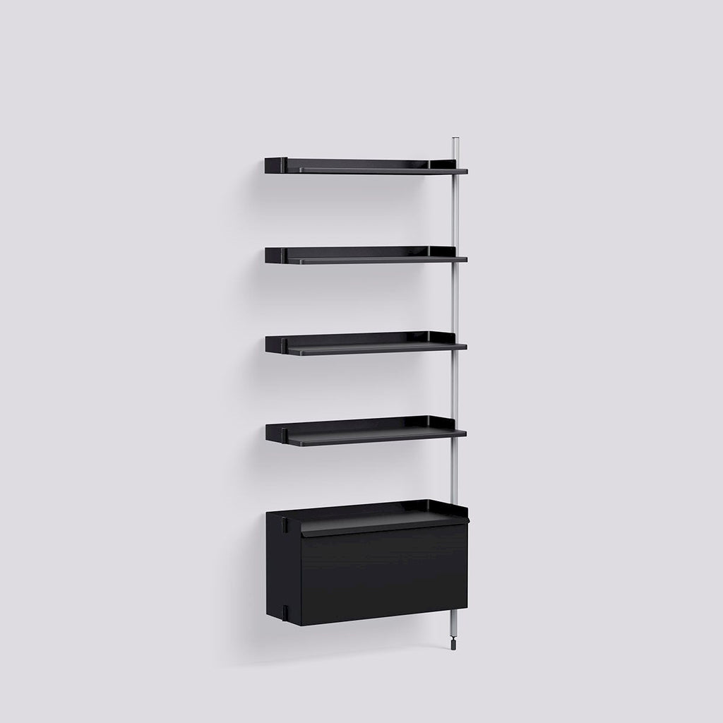 Étagère Modulable Pier System 120 Add-on - Hay-Noir-The Woods Gallery