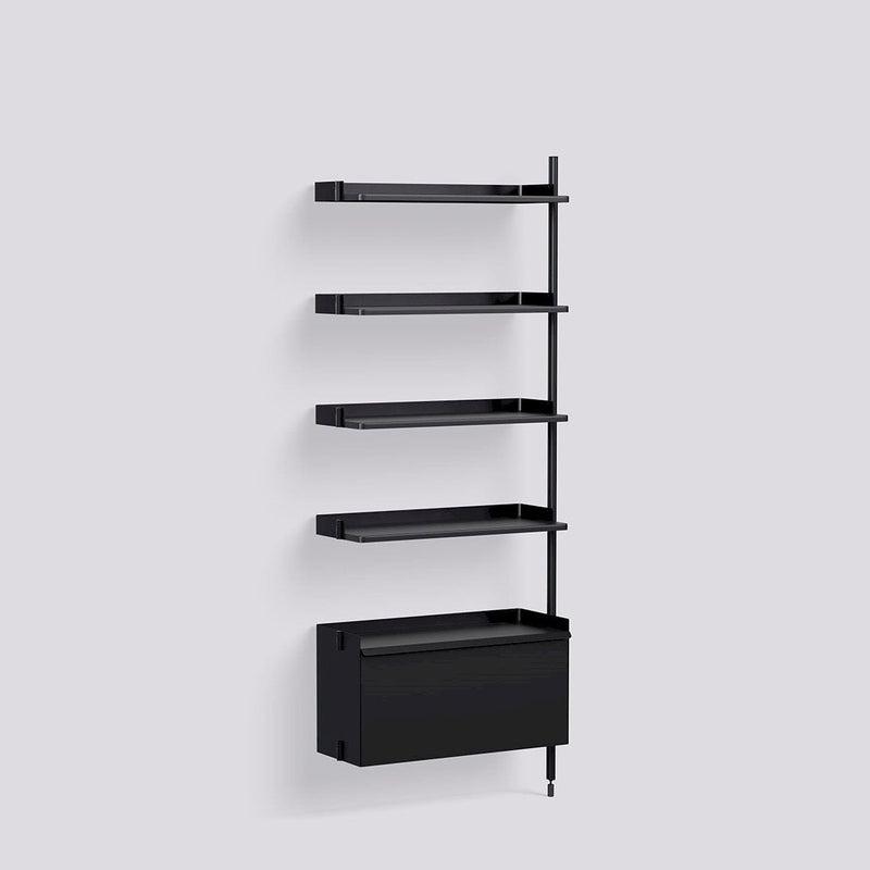 Étagère Modulable Pier System 120 Add-on - Hay-Noir-The Woods Gallery