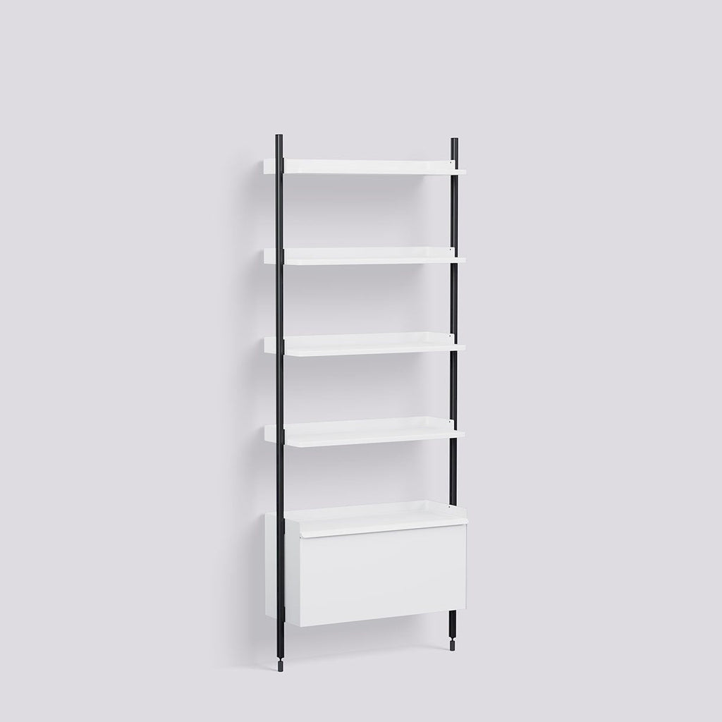 Étagère Modulable Pier System 121 - 1 colonne - Hay-Noir-The Woods Gallery