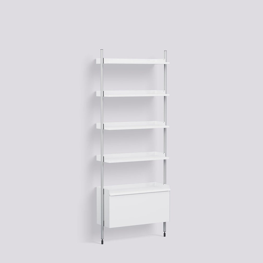 Étagère Modulable Pier System 121 - 1 colonne - Hay-Noir-The Woods Gallery